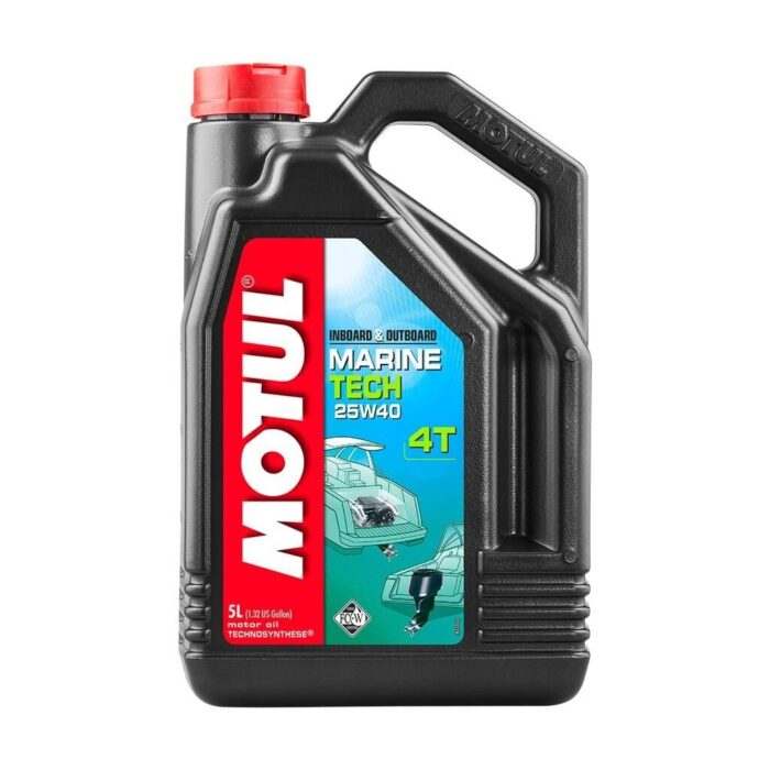 Motul Marine Tech 25W-40 4T 5 Litre Tekne Motor Yağı - Görsel 1