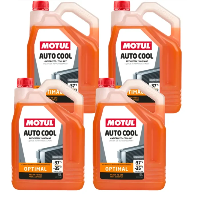 Motul Auto Cool Optimal 5 Lt Turuncu Antifriz (4 Adet) - Görsel 1