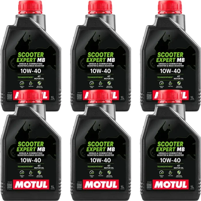 motul-scooter-expert-10w40-mb-1-lt-6adet Motul Scooter Expert 10W40 MB 4T 1 Lt Motosiklet Yağı (6 Adet) - Görsel 1