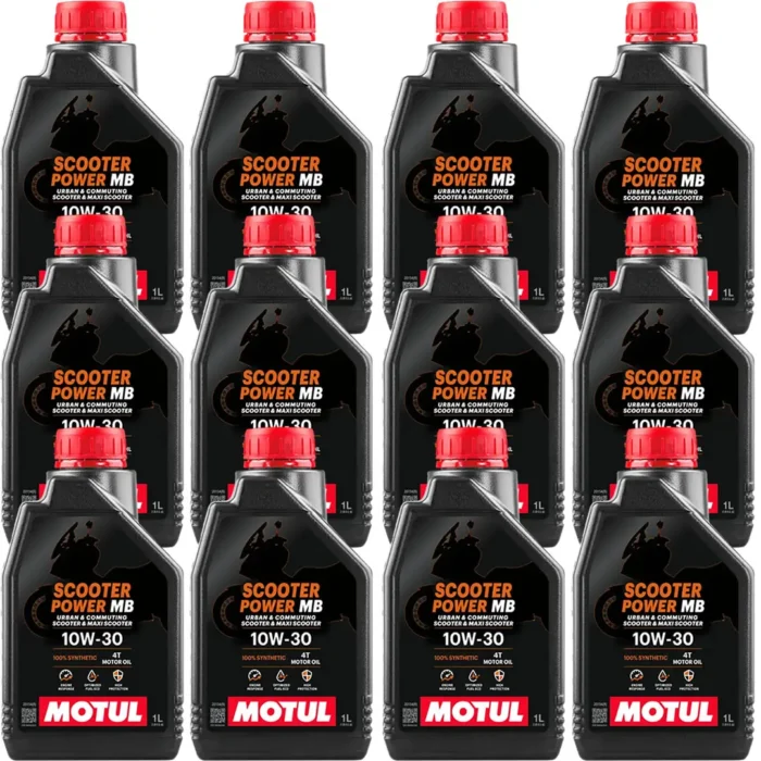 motul-scooter-power-10w30-mb-1-lt-12adet Motul Scooter Power 4T 10W30 MB 1 Lt Motosiklet Yağı (12 Adet) - Görsel 1