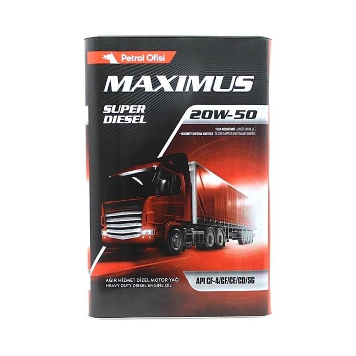 Petrol Ofisi Maximus Super Diesel 20W-50 - 15 Litre Motor Yağı - Görsel 3