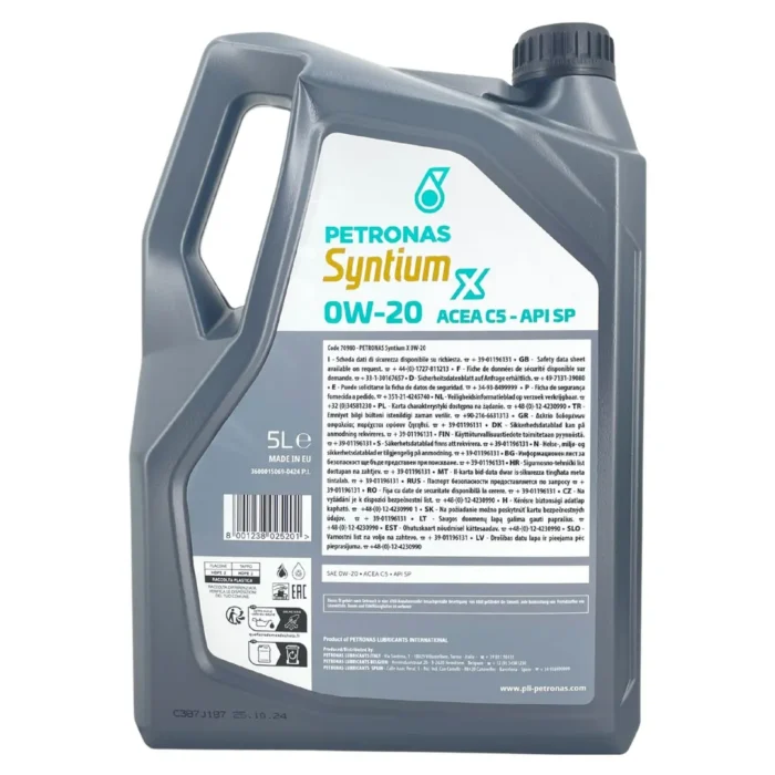 Petronas Syntium X 0W20 5 Lt Motor Yağı - Görsel 2