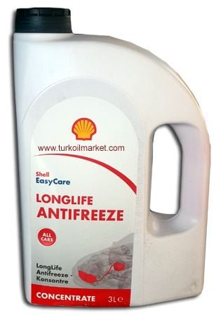 Shell Antifreeze Longlife - 3 Litre Kırmızı Antifriz Konsantre