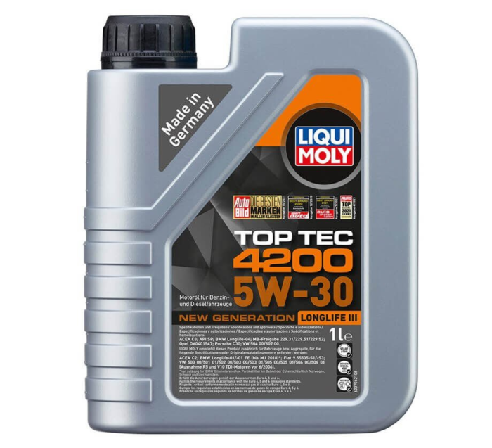 qasfd Liqui Moly 5w-30 Motor Yağı Tam Sentetik Top Tec 4200 - 1 Litre (8972) - Görsel 1