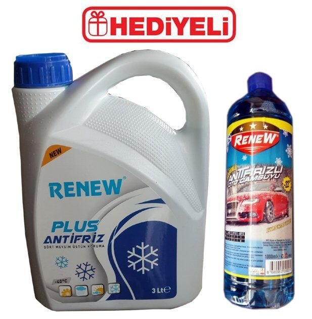 renew-plus-yesil-antifriz-40c-3-l-camsuyu-hediyeli-87040 Renew Plus Yeşil Antifriz -40C - 3 Litre - Görsel 1