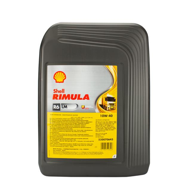 shell-rimula-r6-lm-10w-40-20-litre-yag-436420 Shell Rimula R6 LM 10W-40 - 20 Litre Yağ - Görsel 1