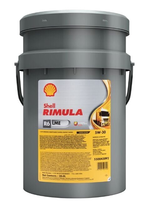 shell-rimula-r6-lme-5w-30-20-litre-yag-231499 Shell Rimula R6 LME 5W-30 - 20 Litre Yağ - Görsel 1