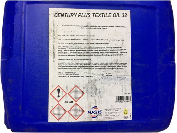 textile-oil-32 Fuchs Plus Textile Oil ISO VG 32 - 20 Litre - Görsel 1