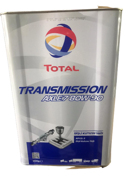total-ep-b-80w-90-16-kg-93282 Total Transmission Axle 7 80W-90 18 Litre Şanzıman Yağı - Görsel 1
