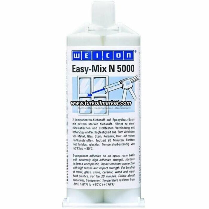 Weicon Easy Mix N 5000 - Epoxy Yapıştırıcı 50 gr - Görsel 1