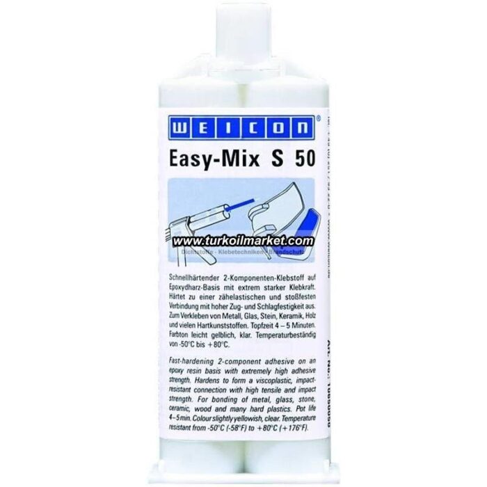 Weicon Easy Mix S 50 - Epoxy Yapıştırıcı 50 gr - Görsel 4